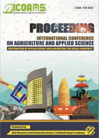 Proceeding International Conference On Agriculture and Applied Science (ICoAAS) 2021