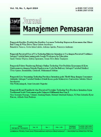 Jurnal manajemen pemasaran. Vol.18 no.1 2024