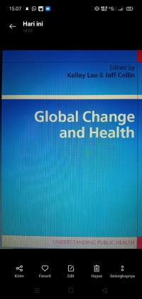 Global change and health